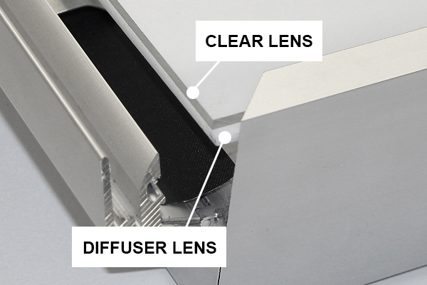 Diffuser Lens on Lightbox